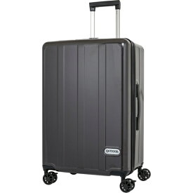 OUTDOOR PRODUCTS｜アウトドアプロダクツ スーツケース ファスナータイプ 旅行日数目安： 1週間 71L TSAロック搭載 内装仕切り付き フットストッパー付き 預け入れ無料サイズ ブラック OD-0904-60-BK [TSAロック搭載]