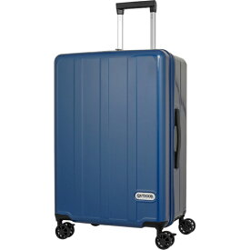 OUTDOOR PRODUCTS｜アウトドアプロダクツ スーツケース ファスナータイプ 旅行日数目安： 1週間 71L TSAロック搭載 内装仕切り付き フットストッパー付き 預け入れ無料サイズ ブルー OD-0904-60-BL [TSAロック搭載]