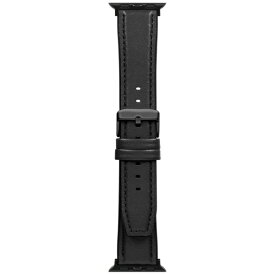 OWLTECH｜オウルテック VORGAL スムースレザーバンド for Apple Watch(38/40/41/42mm) ブラック OWL-AWBSVRG01-BK