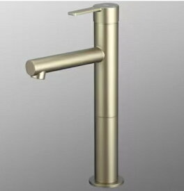 KVK｜ケーブイケー シングル混合栓 ロングボディ ブロンズゴールド ブロンズゴールド MSL190DLEBG [ワンホール]