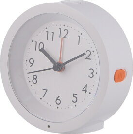 不二貿易｜Fuji Boeki 置時計 センサーライト付き ホワイト 60695