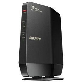 BUFFALO｜バッファロー Wi-Fiルーター 5764+688Mbps AirStation(ネット脅威ブロッカー2対応・プレミアムモデル) ブラック WSR6500BE6P/CBK [Wi-Fi 7(be) /IPv6対応]