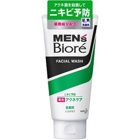 花王｜Kao MEN’s Biore（メンズビオレ）薬用アクネケア洗顔 ノンスクラブ（130g）〔洗顔料〕【rb_pcp】