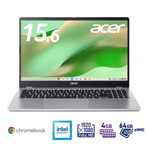 ACERbGCT[ m[gp\R Chromebook 315 Xp[N[Vo[ CB315-6H-A14P [15.6^ /Chrome OS /intel N150 /F4GB /eMMCF64GB /2025N10f]