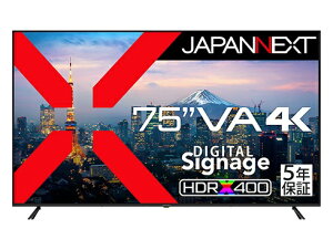 JAPANNEXTbWplNXg PCj^[ 5Nۏ JN-V750U-M-H5 [75^ /4K(3840×2160j /Ch /60Hz]
