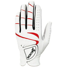 ダンロップ｜DUNLOP 【メンズ 左手着用(右利き用)】ゴルフグローブ SRIXON (22cm/ホワイト×レッド) GGG-S014【返品交換不可】
