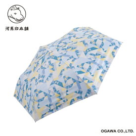 小川｜Ogawa 折りたたみ傘 スリム 河馬印本舗 折り紙（青藤/あおふじ） LDWS-50PM-6 [晴雨兼用傘 /50cm]