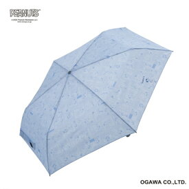 小川｜Ogawa 折りたたみ傘 自動開閉 ジョー・クール PEANUTS ブルーグレー 25LDE-SN-55WJ BGY [雨傘 /55cm]