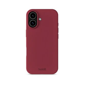 HOLDIT｜ホールディット iPhone 17 ソフトタッチシリコーンケース レッドベルベット