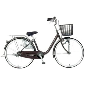 トレーディア｜TRADIA 自転車 オートライトアルミ軽快車 Aluminum flow ブラウン AFLOW24HD [24インチ]【キャンセル・返品不可】 【代金引換配送不可】