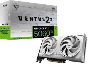 MSIbGGXAC OtBbN{[h zCg GeForce RTX 5060 Ti 16G VENTUS 2X OC WHITE PLUS [GeForce RTXV[Y /16GB]