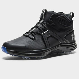 フットジョイ｜FootJoy ゴルフシューズ ハイパーブーツ レース LTD ブラック×ブラック×ブルー 55488 W075 [25.5cm /幅:3E]【返品交換不可】