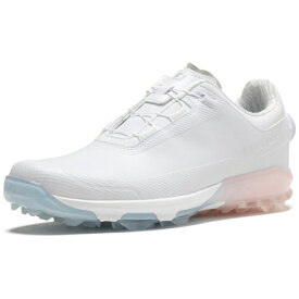 フットジョイ｜FootJoy ゴルフシューズ ドライジョイズ プロボア ホワイト×ピンク×ブルー 98245 W080 [25.0cm /幅:3E]【返品交換不可】