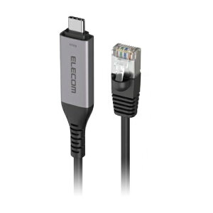 ELECOMbGR USB-C  LAN P[u [LLAN /3m /1GbpsΉ] JeS[6 (Mac/WindowsΉESwitchΉ) ubN LD-CL1G30BK