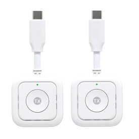 PRINCETON｜プリンストン 〔ワイヤレスHDMI〕送信機(USB-C用x2) SP Cast Pocket Mini (ワイヤレスUSB-C to HDMI) ホワイト SC-POCKETMINI-C1SET