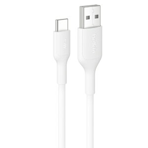 BELKIN�b�x���L�� USB-A to USB-C �P�[�u�� 15W 1m �z���C�g CAB021fq1MWH [USB-A �� USB-C]