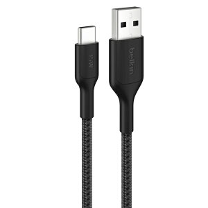 BELKIN�b�x���L�� USB-A to USB-C �ґg�P�[�u�� 15W 1m �u���b�N CAB022fq1MBK [USB-A �� USB-C]