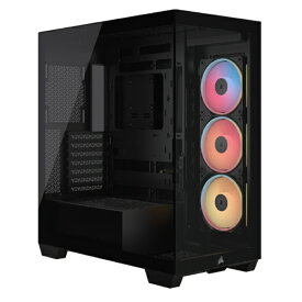 CORSAIR｜コルセア PCケース [ATX /Micro ATX /Extended ATX /Mini-ITX] 3500X LX-R RGB iCUE LINK ブラック CC-9011324-WW