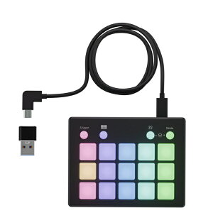y2025N1017z AREAbGAA kV[gJbgL[{[hlUSB-C{USB-Aڑ 15L[vO}uL[pbh(Windows11Ή) ubN SD-PAD15