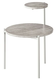 東谷｜AZUMAYA サイドテーブル（W40×D42×H36/55.5cm） PT-205LGG グレー