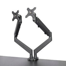 THANKO｜サンコー モニターアーム [2画面 /〜27インチ] ガスショック式 ブラック MARM7860B