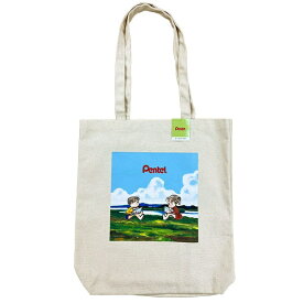 エスシー トートバッグ　ポケット付　ぺんてるくれよん