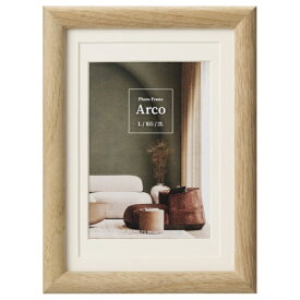 HAKUBA｜ハクバ フォトフレーム Arco (アルコ) L / KG / 2L ナチュラル ナチュラル FWAR-LNT