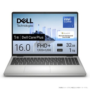 DELLbf m[gp\R Dell 16(DC16251) v`iVo[ ND86-FWM3SC [16.0^ /Windows11 Home /intel Core 7 /F32GB /SSDF1TB /Microsoft 365 Personal /2025NH~f]