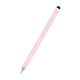 OWLTECH｜オウルテック 〔タッチペン：静電式〕スクリュータイプ 超感度ファイバー／スリムディスク 2WAYタッチペン ピンク OWL-TPSE15-PK