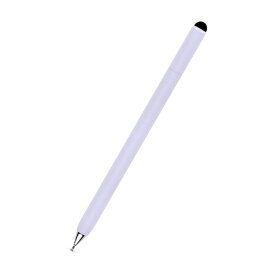OWLTECH｜オウルテック 〔タッチペン：静電式〕スクリュータイプ 超感度ファイバー／スリムディスク 2WAYタッチペン パープル OWL-TPSE15-PU