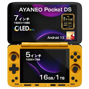 AYANEObAlI |[^uQ[~OPC Pocket DS [7{5C` /Android13 /RAMF16GB /ROMF1TB] X^[[CG[ AYAPKDS-1651YE [Snapdragon /2025N11f]