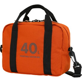 OUTDOOR PRODUCTS｜アウトドアプロダクツ ボストンバッグ 40L 折りたたみ ショルダーバッグ付き トラベル 旅行 キャリーオンベルト付き オレンジ OD-13126-OR
