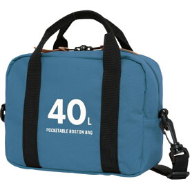 OUTDOOR PRODUCTS｜アウトドアプロダクツ ボストンバッグ 40L 折りたたみ ショルダーバッグ付き トラベル 旅行 キャリーオンベルト付き ブルー OD-13126-BL