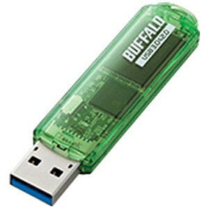 BUFFALO�b�o�b�t�@���[ RUF3-C64GA-GR USB������ �O���[�� [64GB /USB3.0 /USB TypeA /�L���b�v��]