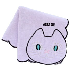 ブルーミング中西｜BLOOMING NAKANISHI 109482-0008-02 アナスイ　タオルハンカチ　ネコ刺繍 109482-0008-02