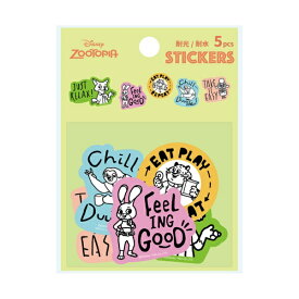 PGA｜ピージーエー ステッカー 5PCSセット　ズートピア Premium Style ズートピア PG-DSTK86ZTP