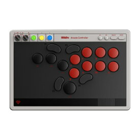 8BitDo│エイトビットドゥ レバーレスアーケードコントローラー 無線/有線 (Switch2対応) [Bluetooth・USB /Windows /16ボタン]