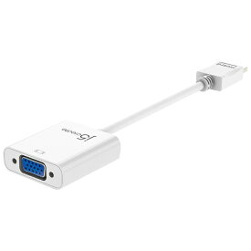 j5 create｜ジェイファイブクリエイト 映像変換アダプタ [HDMI オス→メス VGA] micro USBメス給電 /φ3.5mm ホワイト JDA213J [HDMI⇔VGA /0.1m]