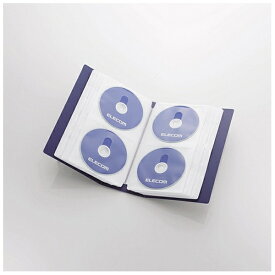エレコム｜ELECOM DVD/CD用ディスクファイル 120枚収納 ブルー CCD-FS120BU[CCDFS120BU]