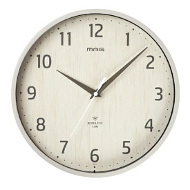 MAG｜マグ 無線LAN（Wi-Fi）でネットと接続し時刻を同期できる掛時計 ベージュ W818BEZ