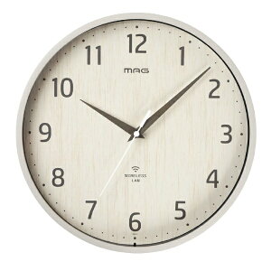 【2025年10月】 MAG|マグ 無線LAN(Wi-Fi)でネットと接続し時刻を同期できる掛時計 ベージュ W818BEZ