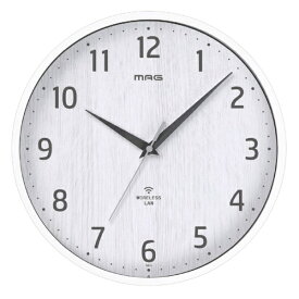 MAG｜マグ 無線LAN（Wi-Fi）でネットと接続し時刻を同期できる掛時計 ホワイト W818WHZ