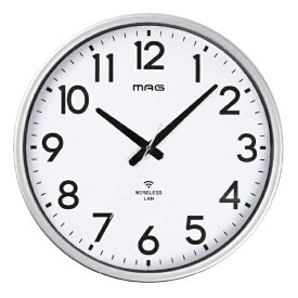 MAG｜マグ 無線LAN（Wi-Fi）でネットと接続し時刻を同期できる大型サイズの掛時計 W825SMZ
