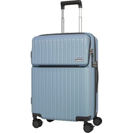 【2025年11月】 OUTDOOR PRODUCTS｜アウトドアプロダクツ スーツケース ファスナータイプ 旅行日数目安： 5〜6泊 56L 拡張時65L TSAロック搭載 フロントオープン フットストッパー付き 預け入れ無料 パウダーブルー OD-0890-57N-PBL [TSAロック搭載]