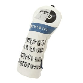 レゴリス｜REGOLITH ヘッドカバー シェリフ ミュージックシリーズ フェアウエイ用 ヘッドカバー WHITE×TURQUOISE SMU-004HC