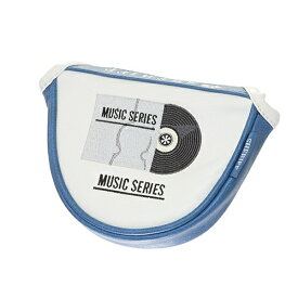 レゴリス｜REGOLITH ヘッドカバー シェリフ ミュージックシリーズ パター用 ヘッドカバー マレット型 WHITE×TURQUOISE SMU-004HC