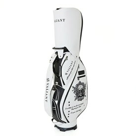 レゴリス｜REGOLITH キャディバッグ 【2025.second】SKULL COLLECTION WHITE×BLACK VAS-010CB [9.5インチ /5分割 /3.8kg]
