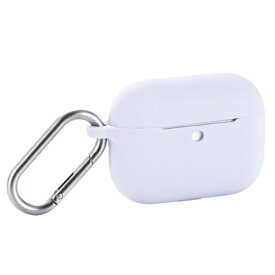 ELECOM｜エレコム AirPods Pro 3 ケース MagSafe対応 シリコン 耐衝撃 滑りにくい カラビナ付 落下防止 パープル パープル AVA-AP07SCPU