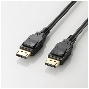 ELECOM�b�G���R�� CAC-DP1220BK DisplayPort�P�[�u�� Ver1.2a 4K�Ή� �u���b�N [2m][CACDP1220BK]