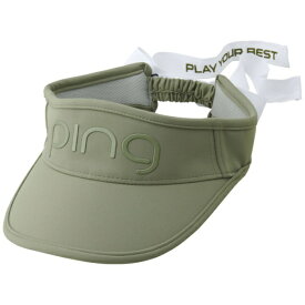 ピン｜PING レディース HW-L2504 クールリボンバイザー オリーブ [レディース /フリーサイズ(56-58cm)]